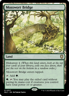 Magic: The Gathering - Mosswort Bridge - Bloomburrow Commander