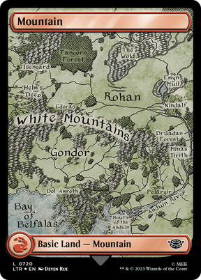Magic: The Gathering - Mountain #720 Foil - The Lord of the Rings: Tales of Middle-earth