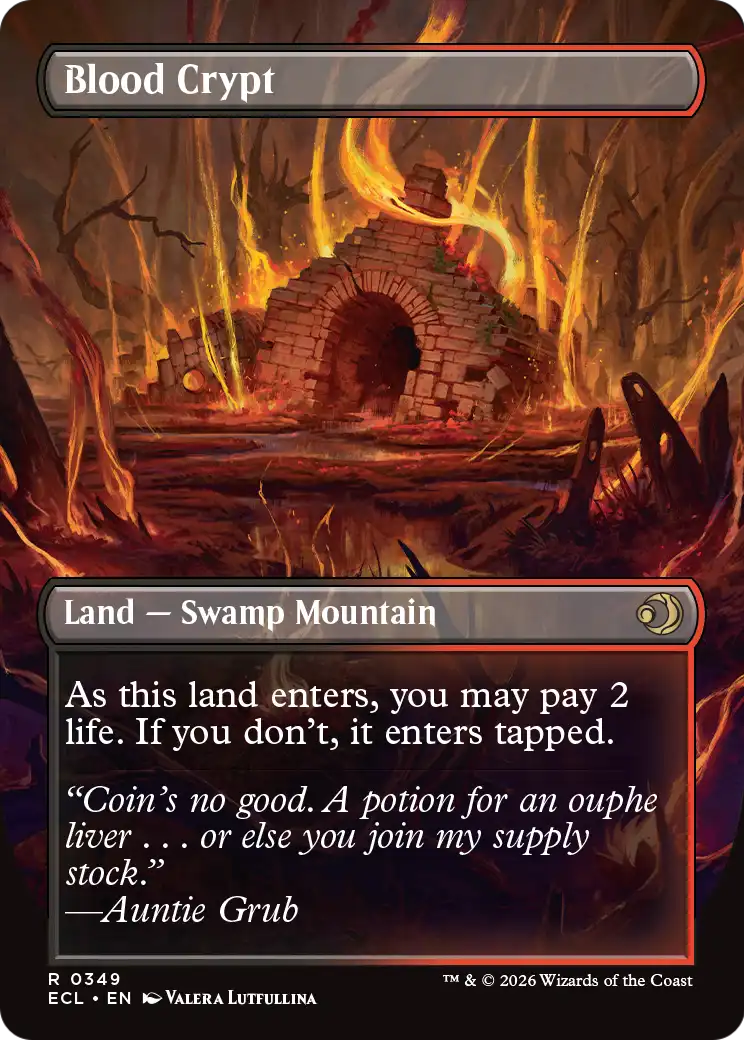 Magic: The Gathering - Blood Crypt // Blood Crypt Foil - Lorwyn Eclipsed