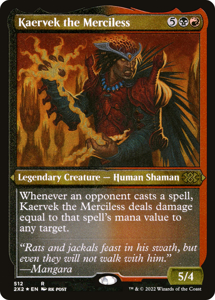 Magic: The Gathering - Kaervek the Merciless Foil - Double Masters 2022