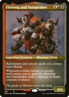 Magic: The Gathering - Firesong and Sunspeaker Foil - Double Masters 2022