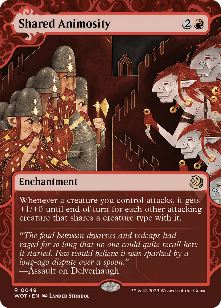 Magic: The Gathering - Shared Animosity Foil - Wilds of Eldraine: Enchanting Tales