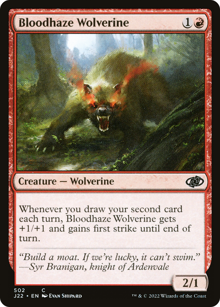 Magic: The Gathering - Bloodhaze Wolverine - Jumpstart 2022