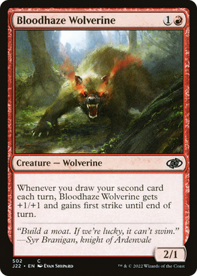 Magic: The Gathering - Bloodhaze Wolverine - Jumpstart 2022