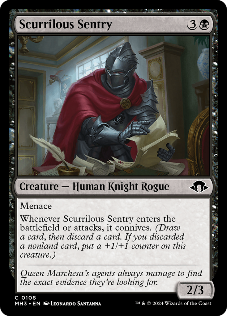 Magic: The Gathering - Scurrilous Sentry - Modern Horizons 3