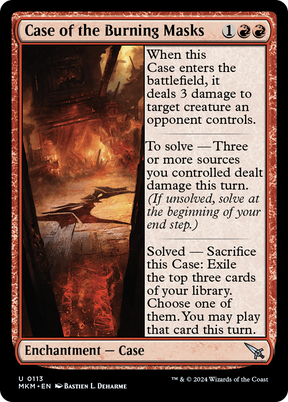 Magic: The Gathering - Case of the Burning Masks Foil - Murders at Karlov Manor
