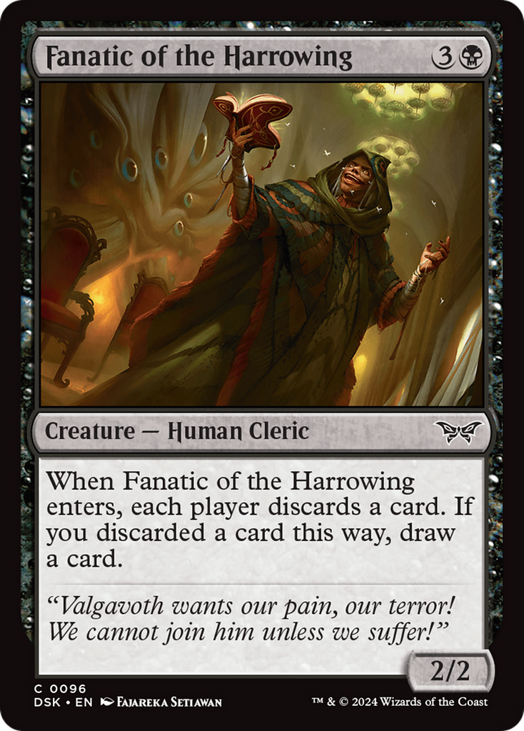 Magic: The Gathering - Fanatic of the Harrowing Foil - Duskmourn: House of Horror