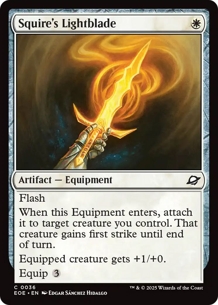 Magic: The Gathering - Squire's Lightblade - Edge of Eternities