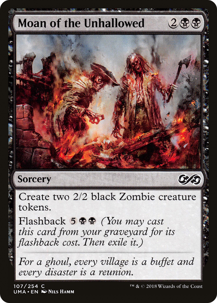Magic: The Gathering - Moan of the Unhallowed Foil - Ultimate Masters