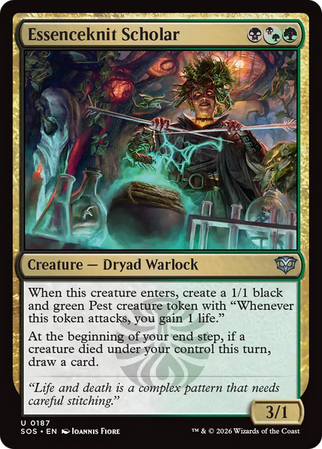 Magic: The Gathering - Essenceknit Scholar - Secrets of Strixhaven
