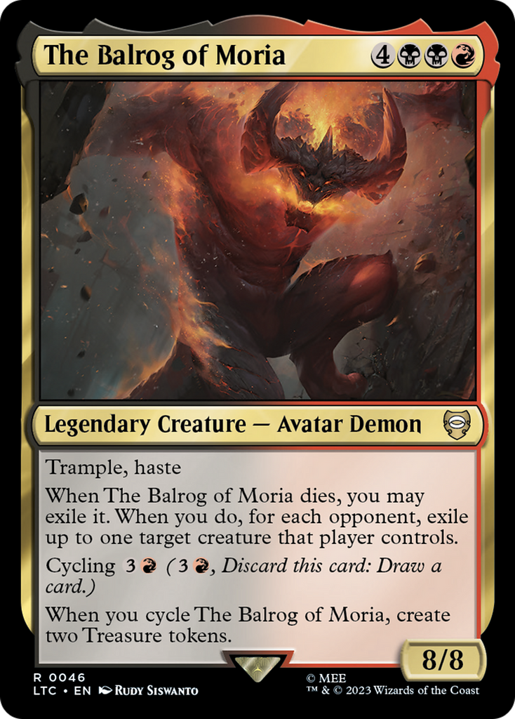 Magic: The Gathering - The Balrog of Moria - Tales of Middle-earth Commander