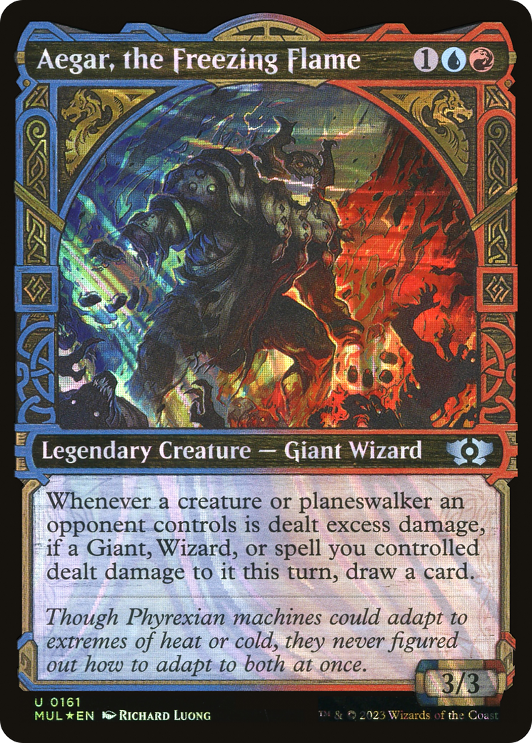 Magic: The Gathering - Aegar, the Freezing Flame Foil - Multiverse Legends