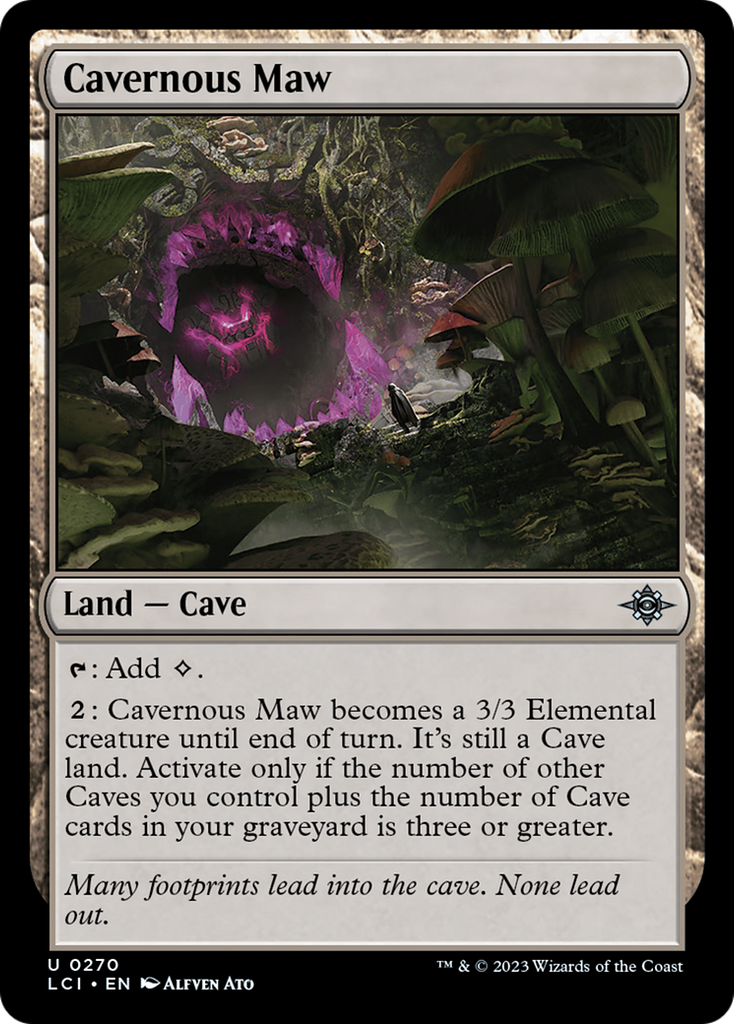 Magic: The Gathering - Cavernous Maw Foil - The Lost Caverns of Ixalan