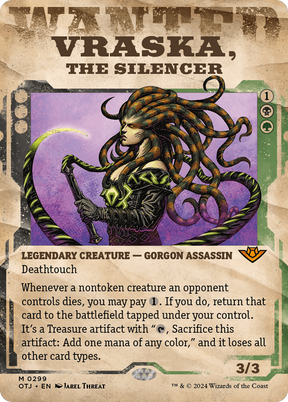 Magic: The Gathering - Vraska, the Silencer Foil - Outlaws of Thunder Junction