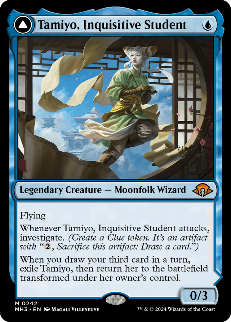 Magic: The Gathering - Tamiyo, Inquisitive Student // Tamiyo, Seasoned Scholar Foil - Modern Horizons 3