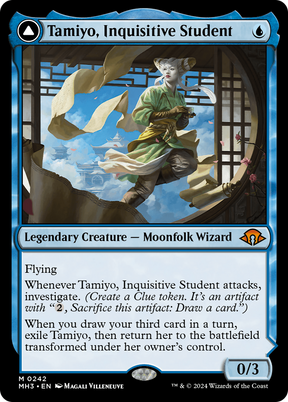 Magic: The Gathering - Tamiyo, Inquisitive Student // Tamiyo, Seasoned Scholar Foil - Modern Horizons 3