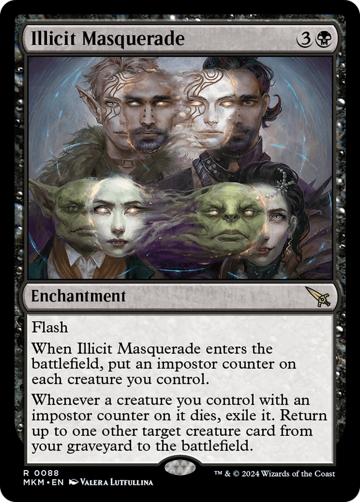 Magic: The Gathering - Illicit Masquerade Foil - Murders at Karlov Manor