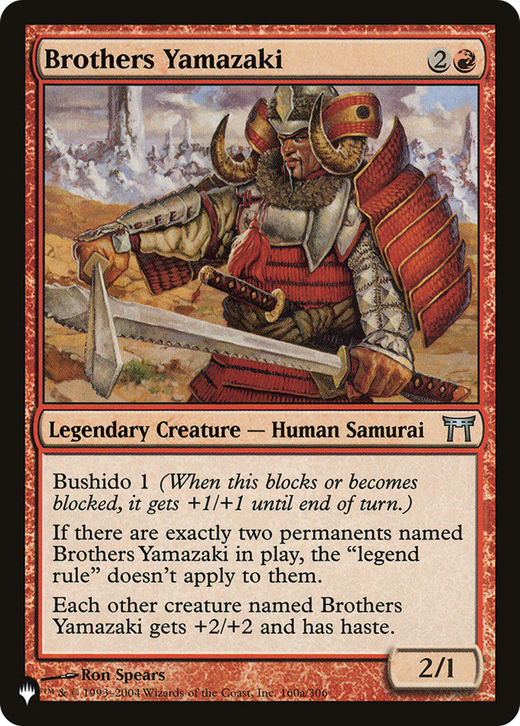 Magic: The Gathering - Brothers Yamazaki - The List