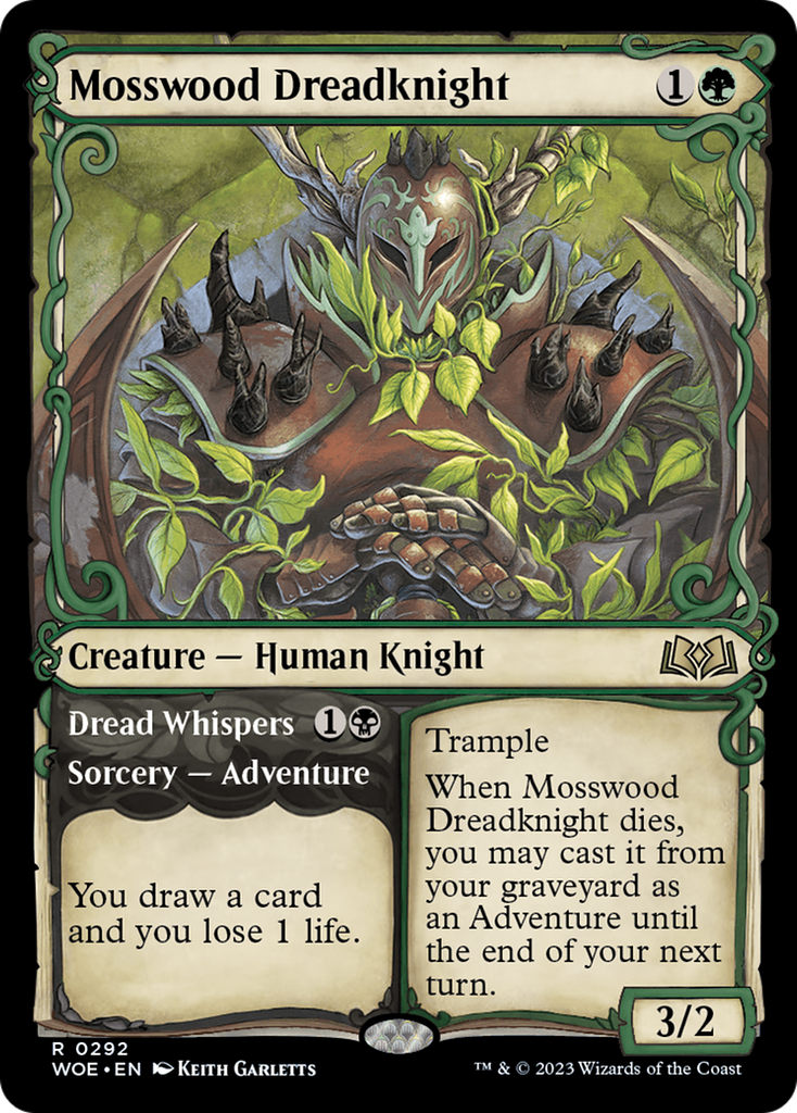 Magic: The Gathering - Mosswood Dreadknight // Dread Whispers - Wilds of Eldraine