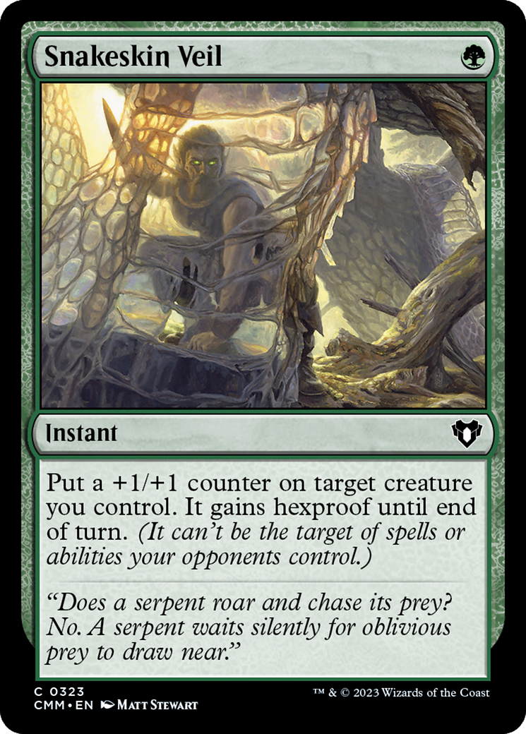 Magic: The Gathering - Snakeskin Veil Foil - Commander Masters
