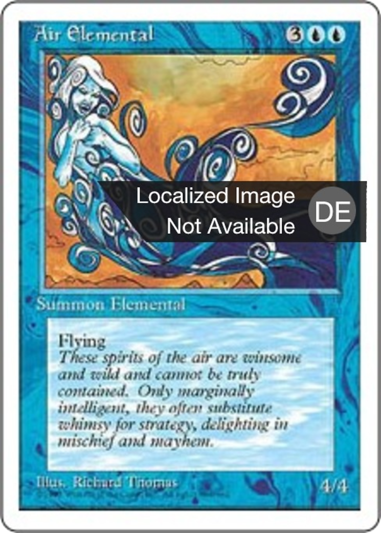 Magic: The Gathering - Luftelementar - Fourth Edition