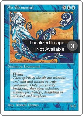 Magic: The Gathering - Luftelementar - Fourth Edition