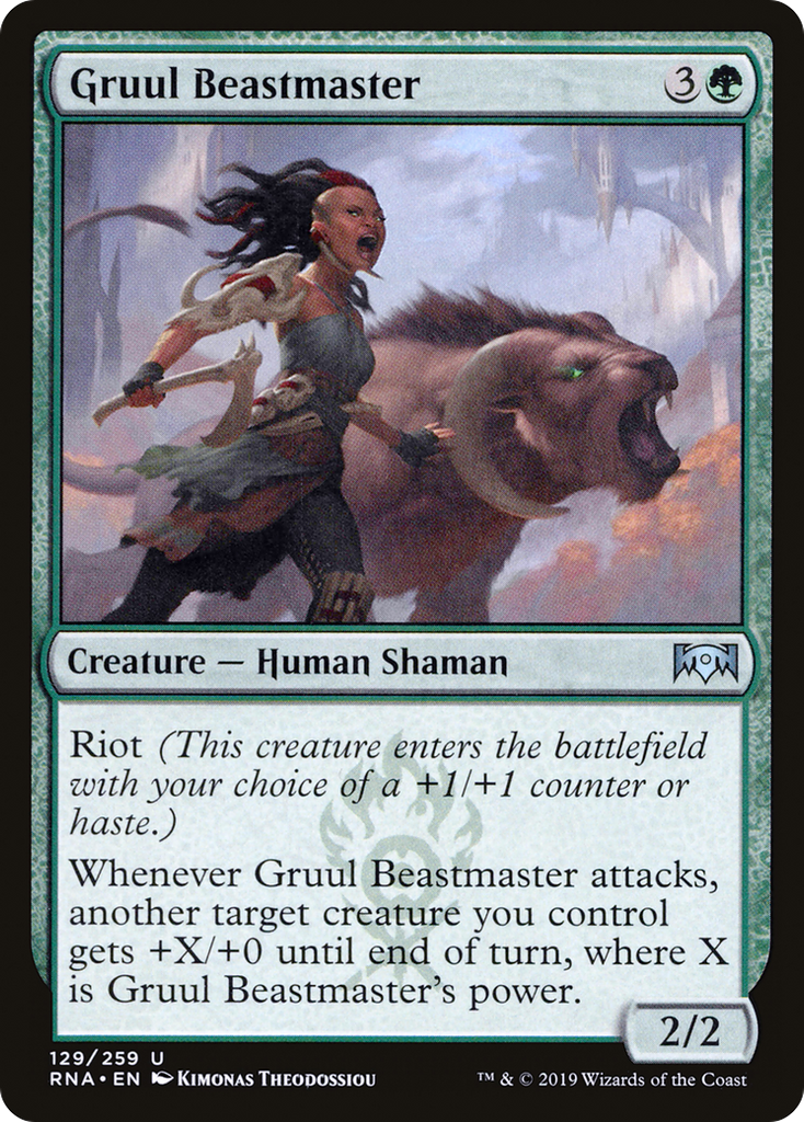 Magic: The Gathering - Gruul Beastmaster Foil - Ravnica Allegiance