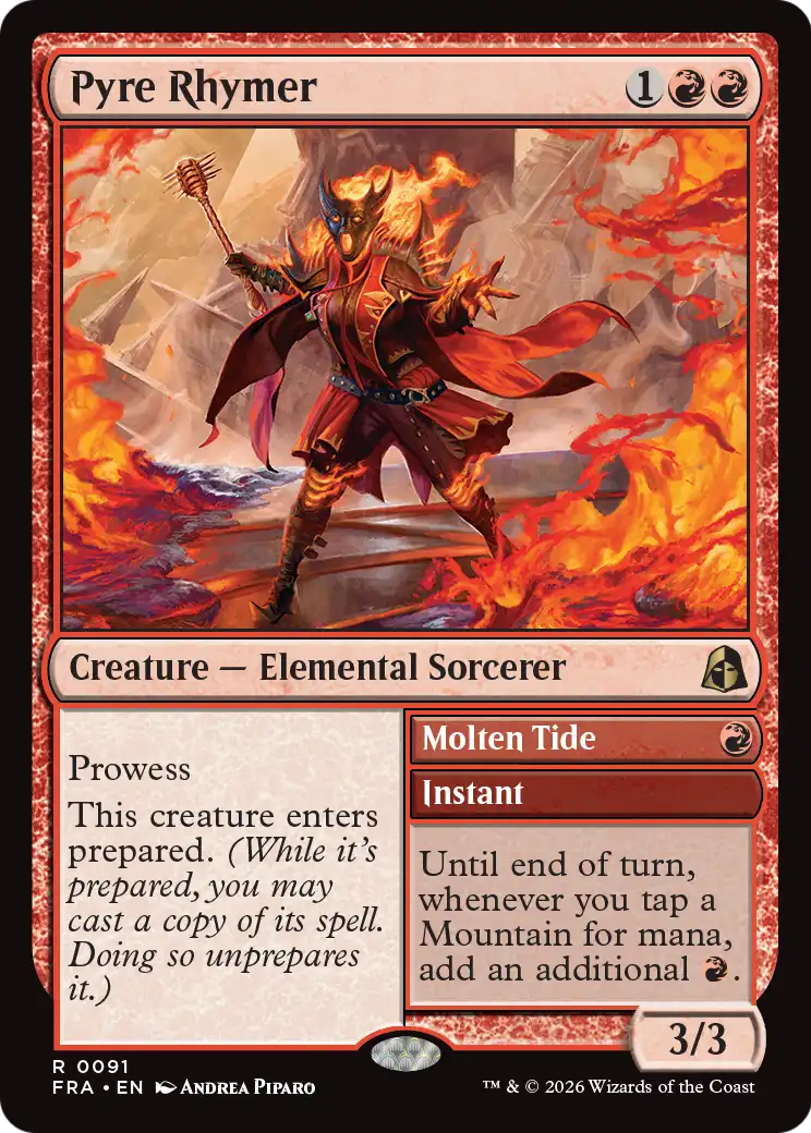 Magic: The Gathering - Pyre Rhymer // Molten Tide - Reality Fracture
