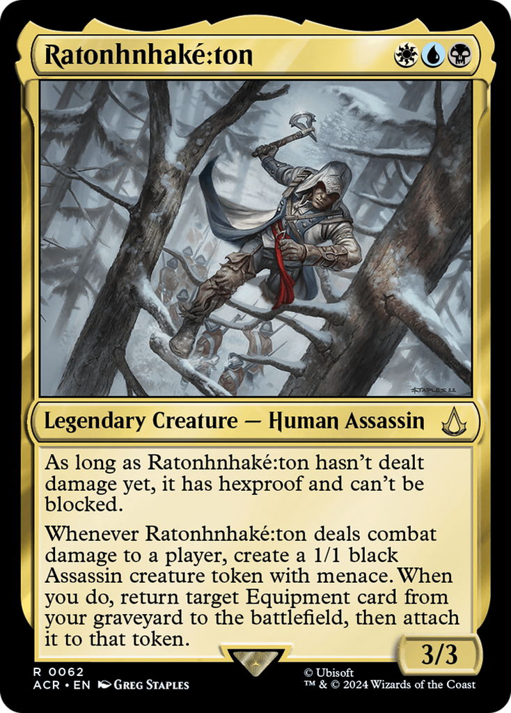 Magic: The Gathering - Ratonhnhaké꞉ton Foil - Assassin's Creed