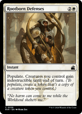 Magic: The Gathering - Rootborn Defenses Foil - Ravnica Remastered