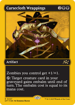 Magic: The Gathering - Cursecloth Wrappings Foil - Aetherdrift