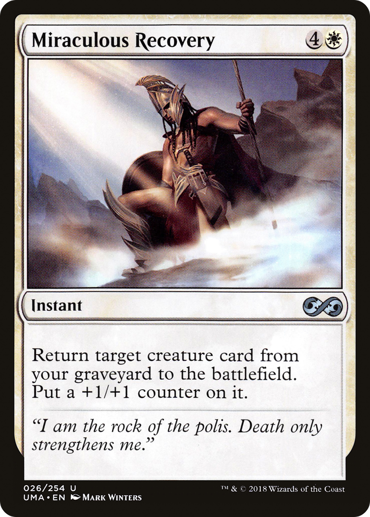 Magic: The Gathering - Miraculous Recovery Foil - Ultimate Masters