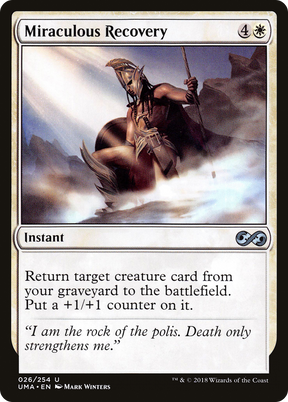 Magic: The Gathering - Miraculous Recovery Foil - Ultimate Masters