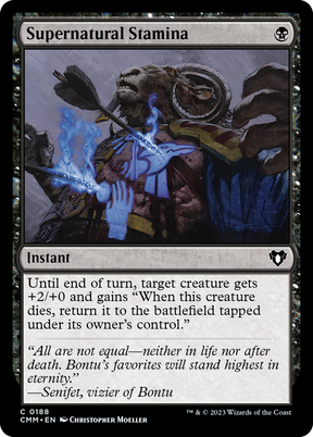 Magic: The Gathering - Supernatural Stamina Foil - Commander Masters