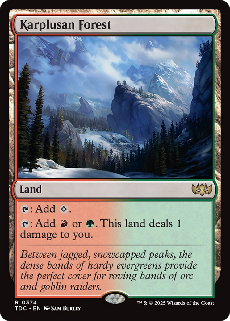 Magic: The Gathering - Karplusan Forest - Tarkir: Dragonstorm Commander