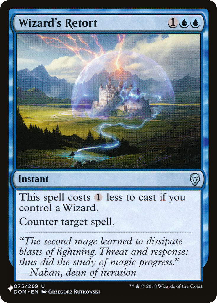 Magic: The Gathering - Wizard's Retort - The List