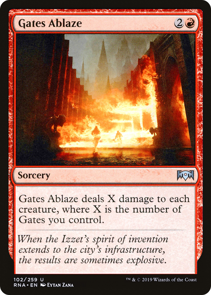 Magic: The Gathering - Gates Ablaze Foil - Ravnica Allegiance