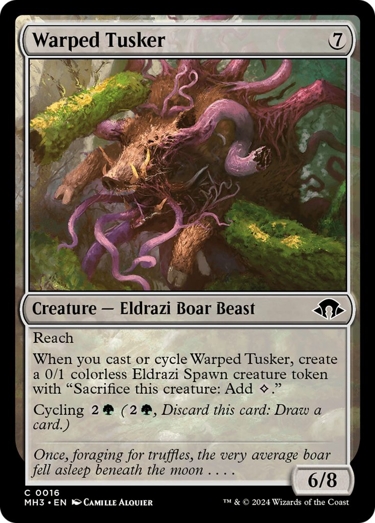 Magic: The Gathering - Warped Tusker Foil - Modern Horizons 3