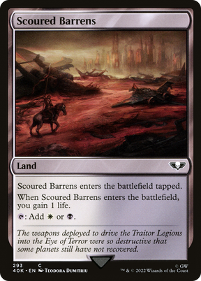 Magic: The Gathering - Scoured Barrens - Warhammer 40000 Commander