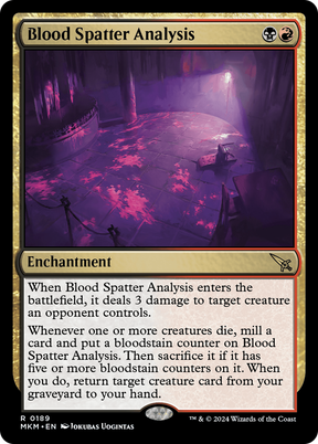 Magic: The Gathering - Blood Spatter Analysis - Murders at Karlov Manor