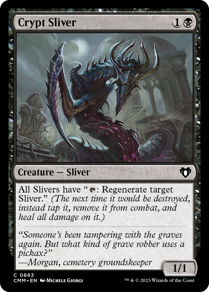 Magic: The Gathering - Crypt Sliver - Commander Masters