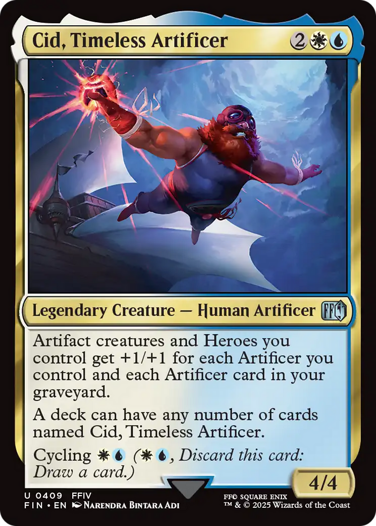 Magic: The Gathering - Cid, Timeless Artificer - Final Fantasy
