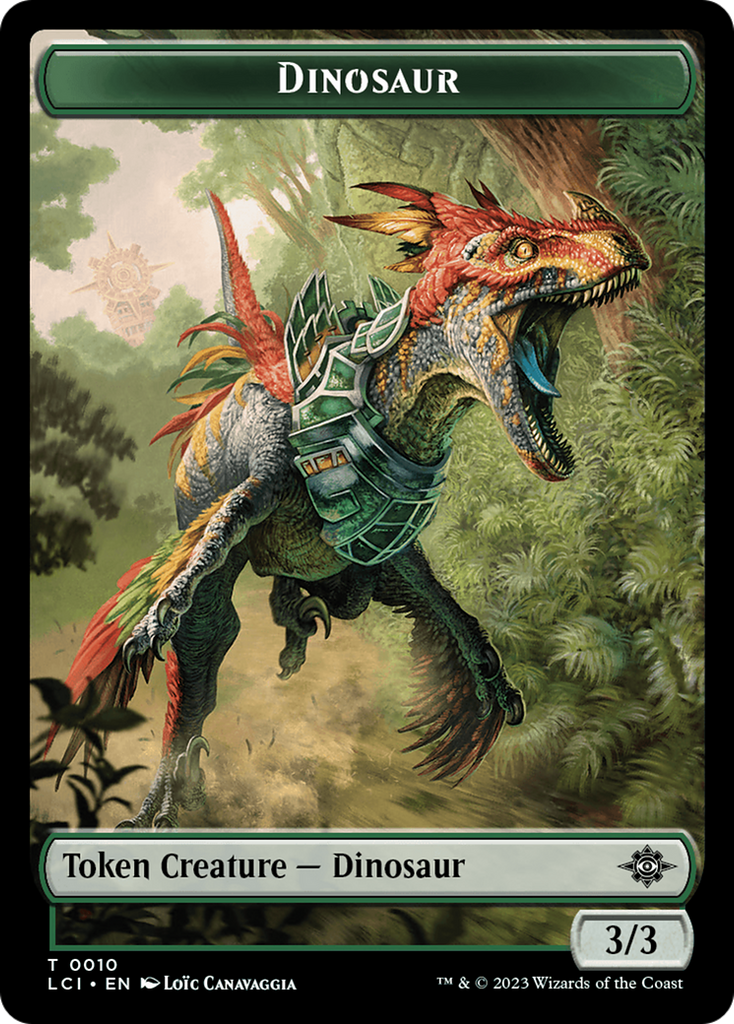 Magic: The Gathering - Dinosaur Token - The Lost Caverns of Ixalan Tokens