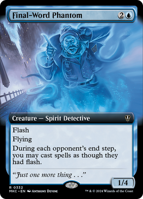 Magic: The Gathering - Final-Word Phantom - Murders at Karlov Manor Commander