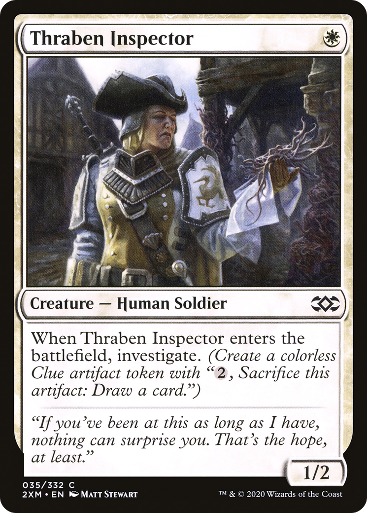 Magic: The Gathering - Thraben Inspector Foil - Double Masters