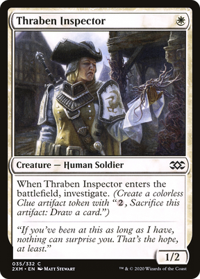 Magic: The Gathering - Thraben Inspector Foil - Double Masters