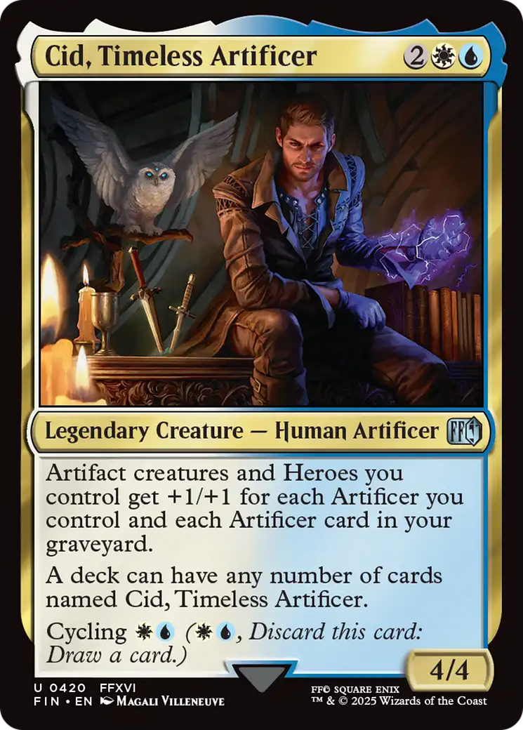 Magic: The Gathering - Cid, Timeless Artificer Foil - Final Fantasy