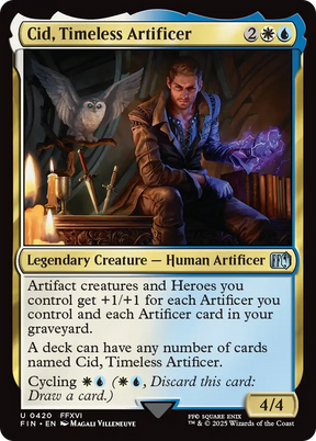 Magic: The Gathering - Cid, Timeless Artificer Foil - Final Fantasy