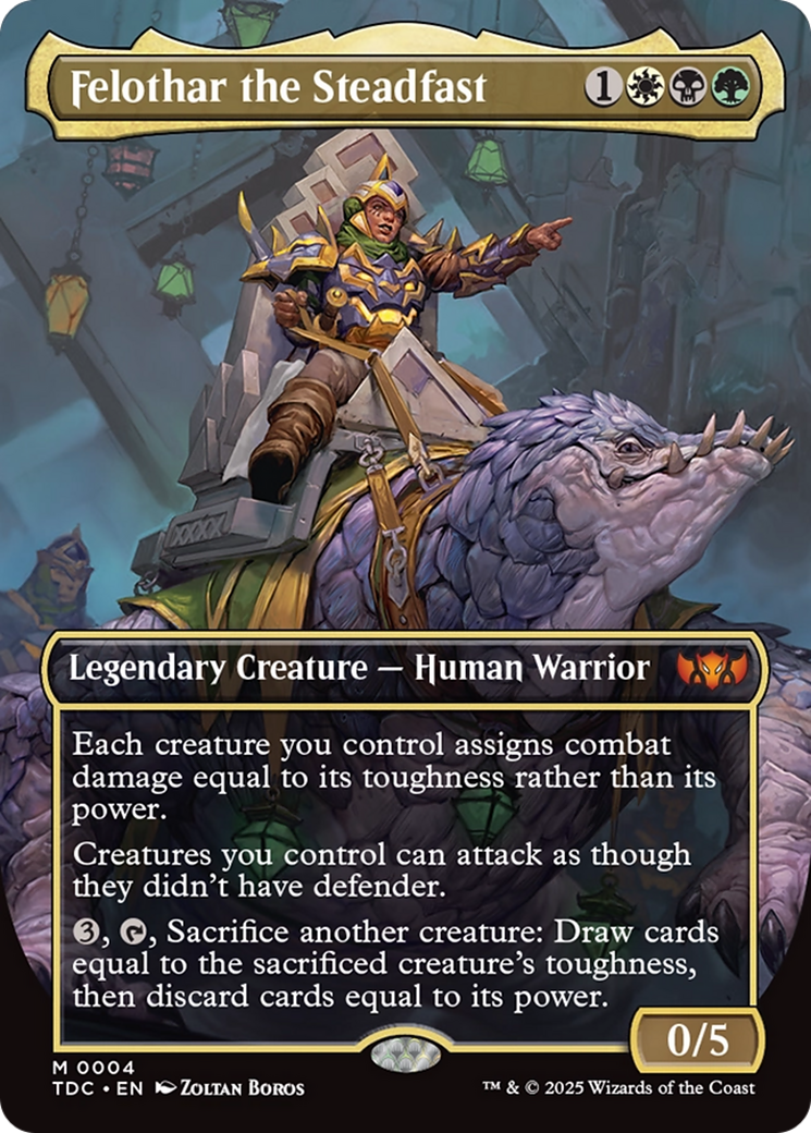 Magic: The Gathering - Felothar the Steadfast Foil - Tarkir: Dragonstorm Commander