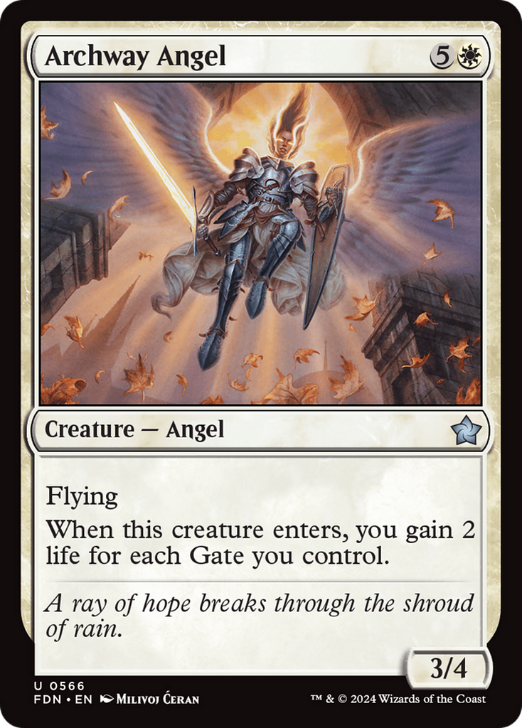 Magic: The Gathering - Archway Angel - Foundations